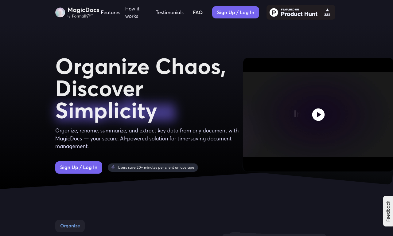 MagicDocs — интерфейс