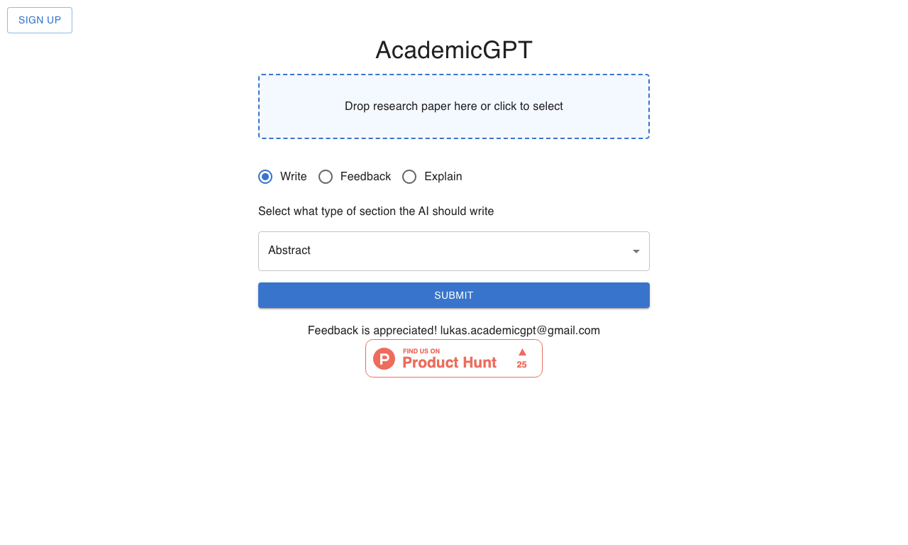 AcademicGPT — превью