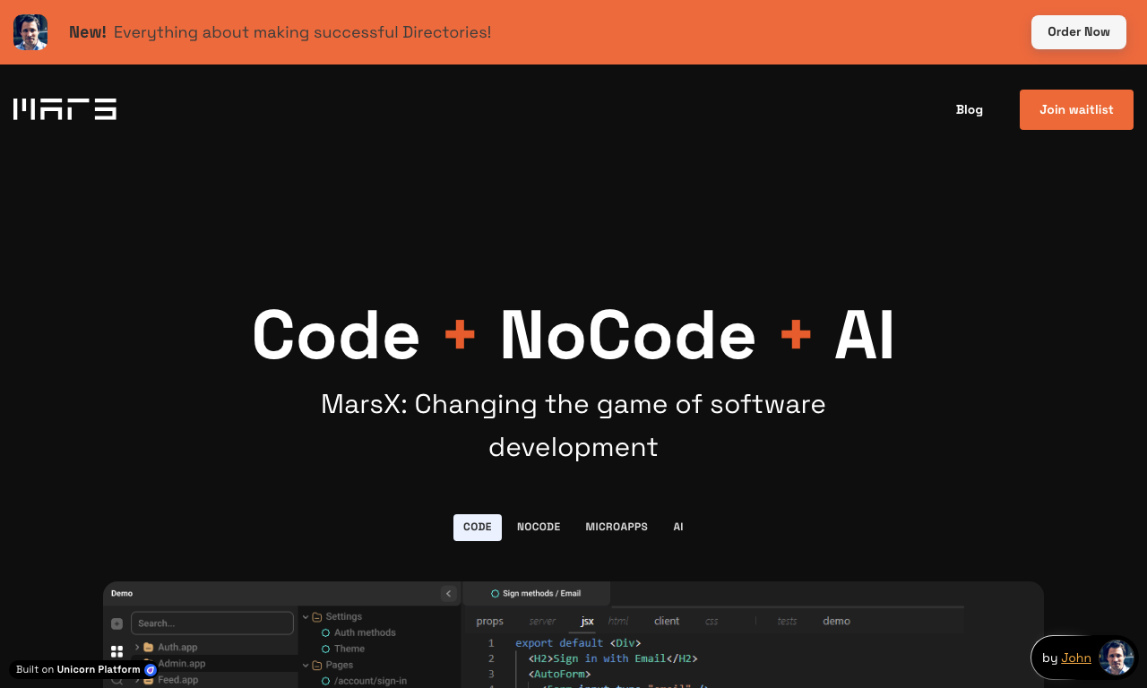 MarsX — превью