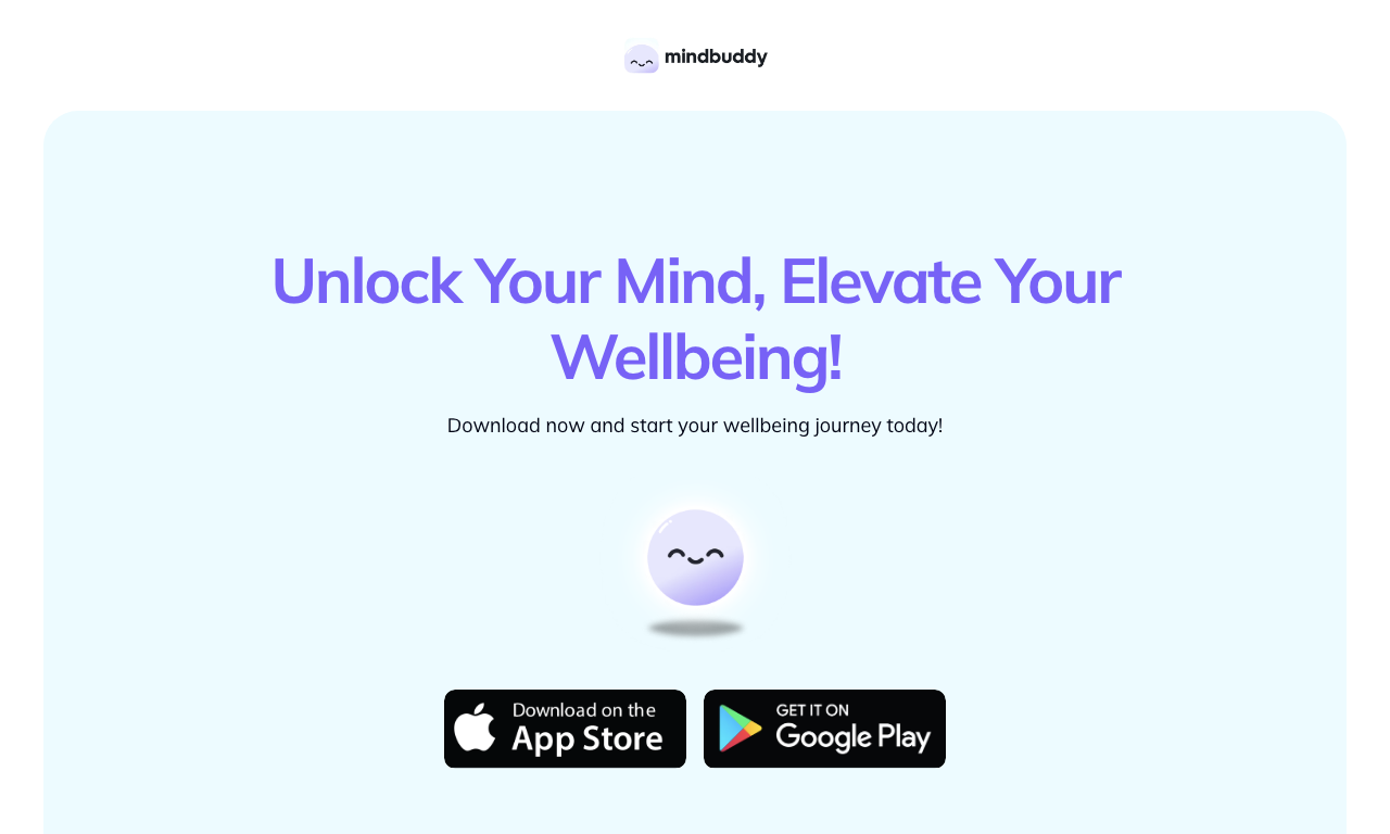 mindbuddy app — превью