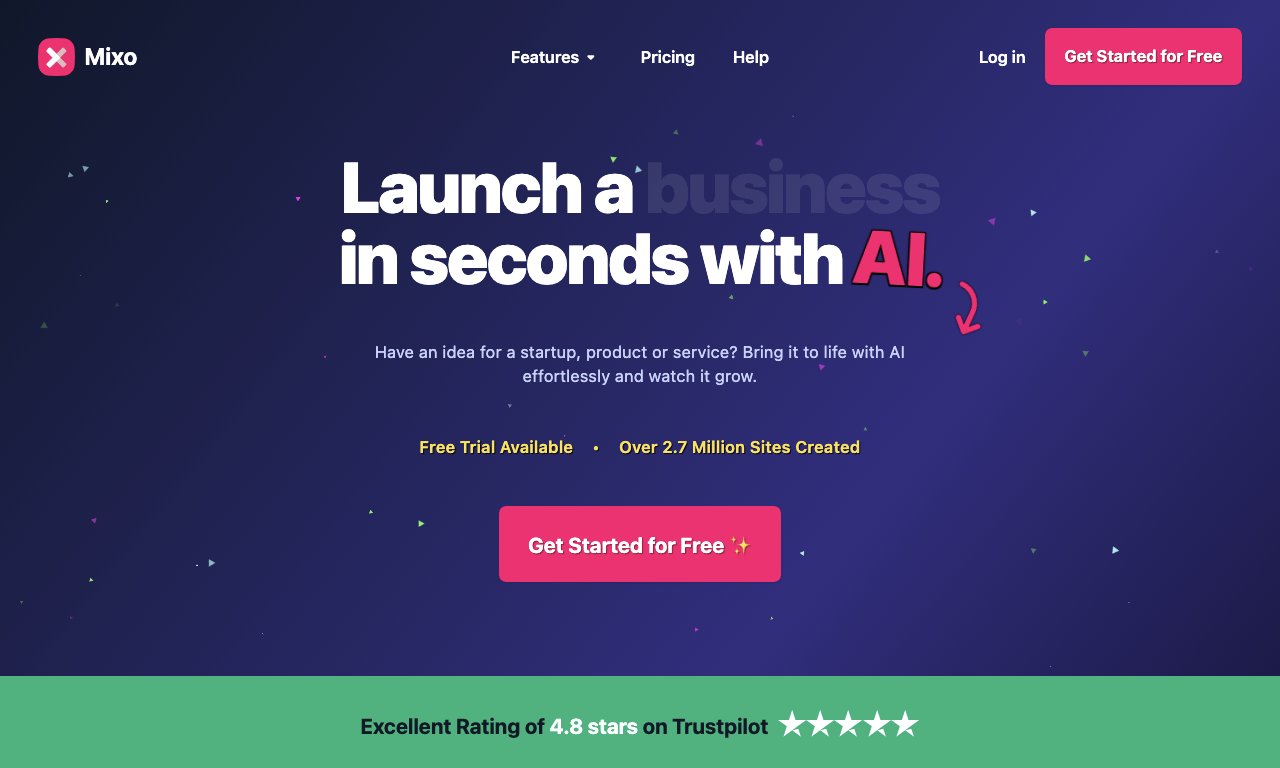 Mixo — интерфейс