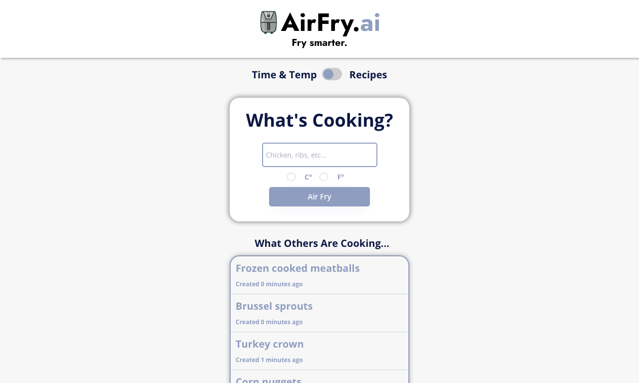 AirFry AI — превью