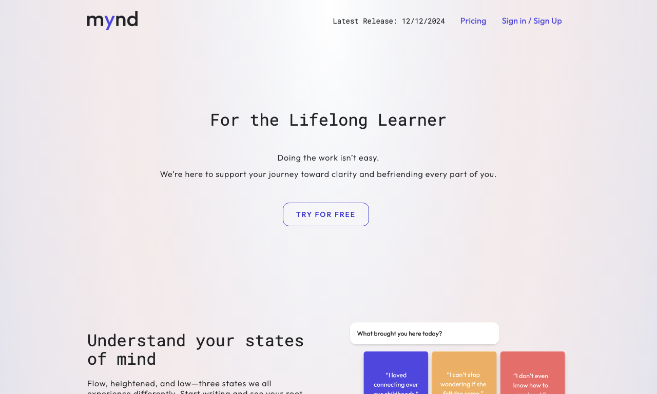 Mynd — интерфейс