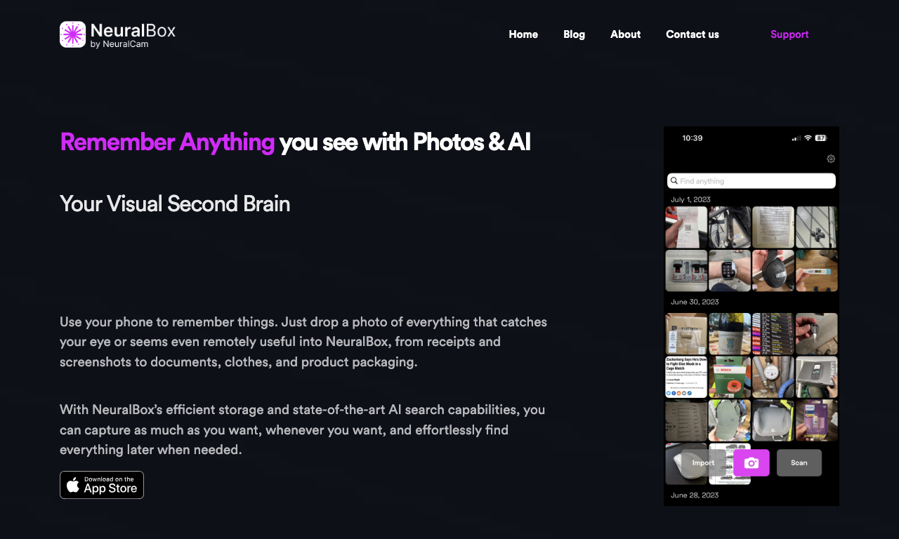 NeuralBox — интерфейс