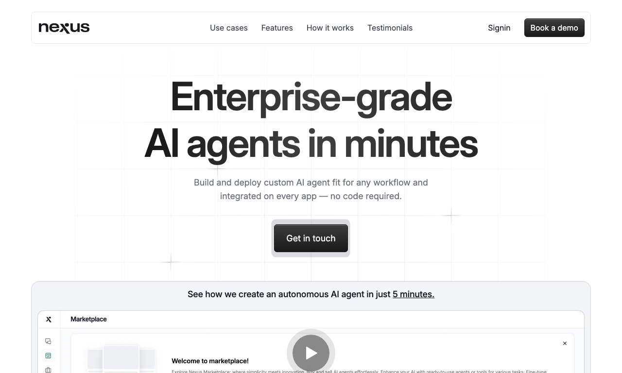 NexusGPT — интерфейс
