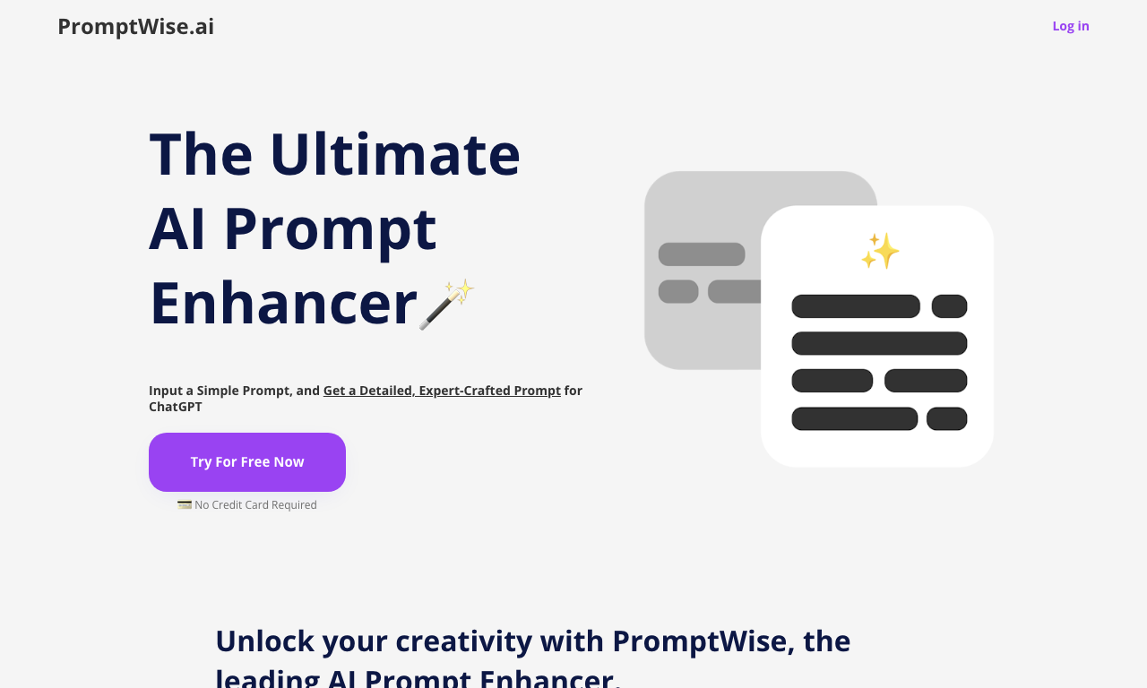 PromptWise AI — превью