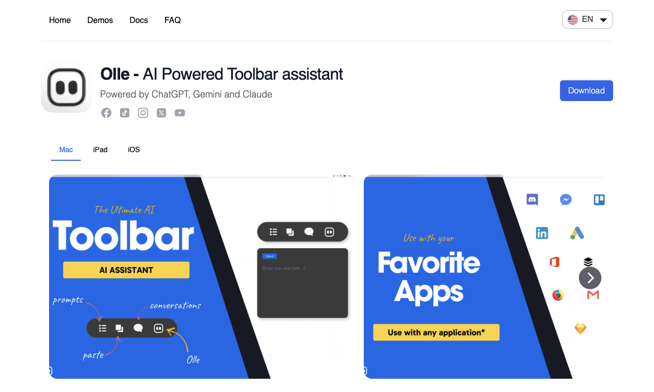 Olle - AI Assistant — превью
