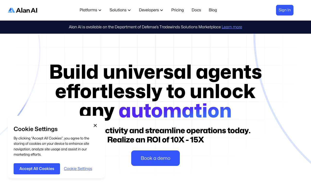 Alan AI Platform — превью
