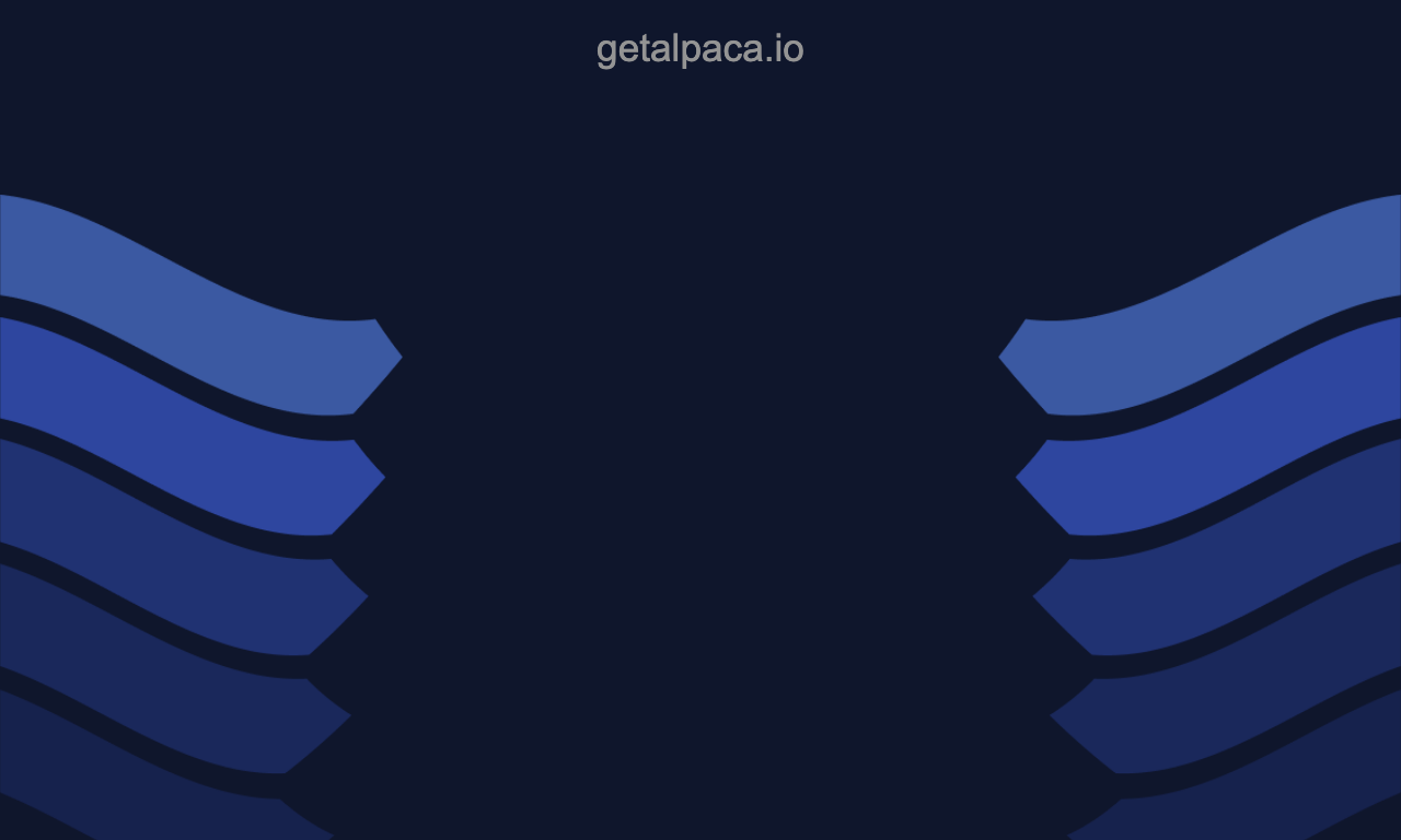 Getalpaca — интерфейс