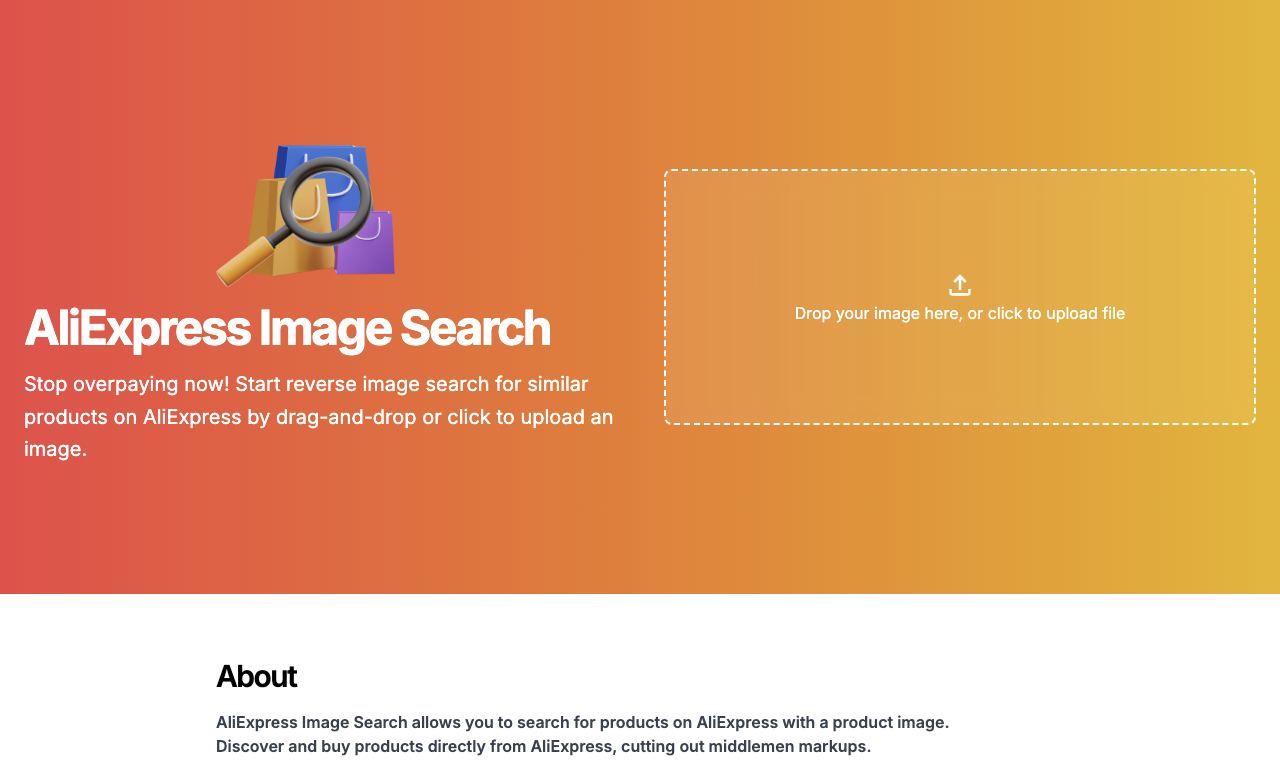 AliExpress Image Search — превью