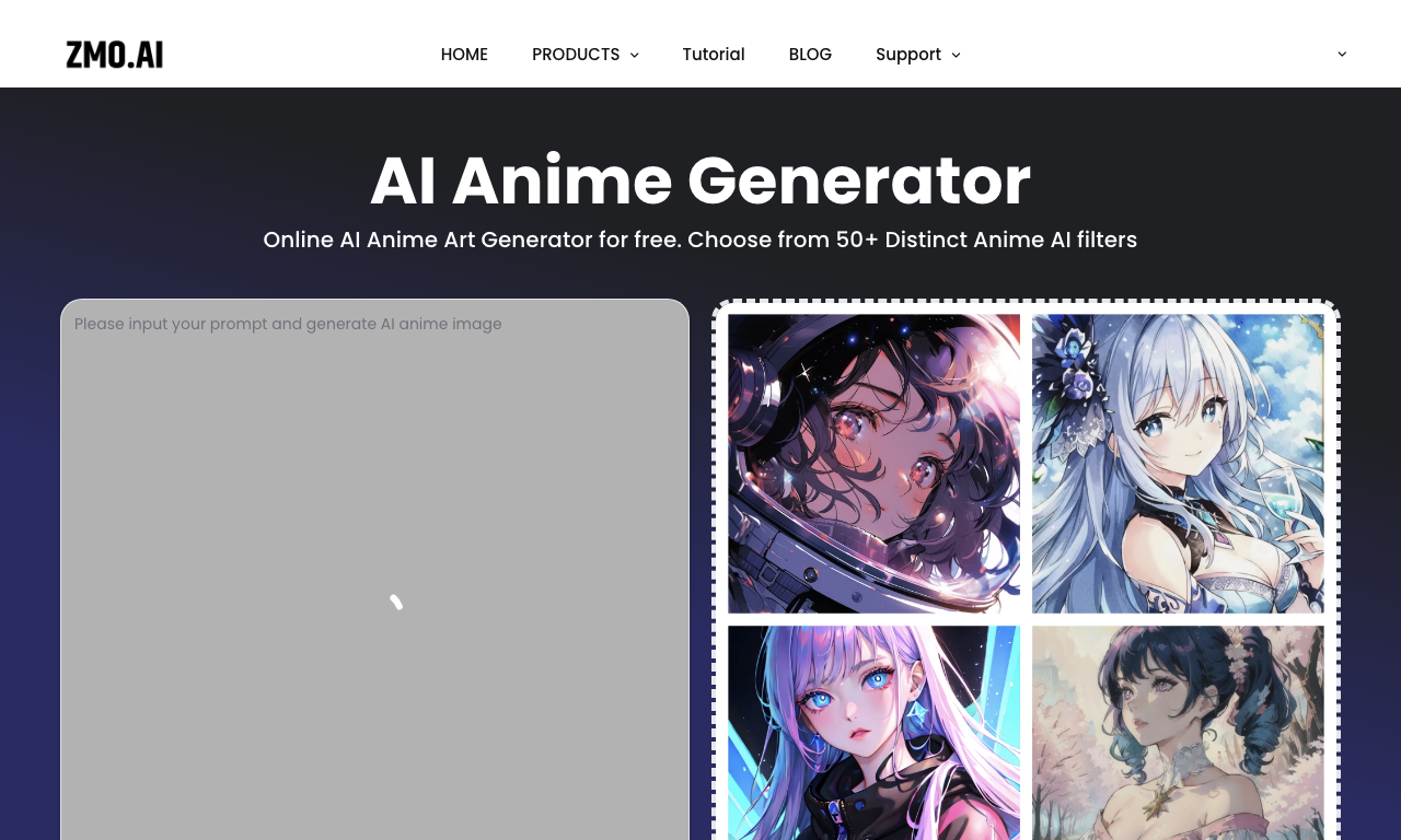 Zmo Anime Generator — превью