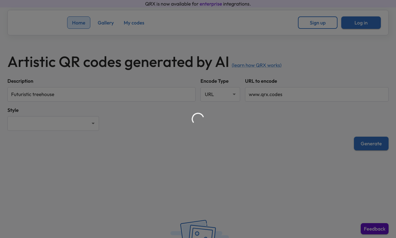 QRX Codes — интерфейс