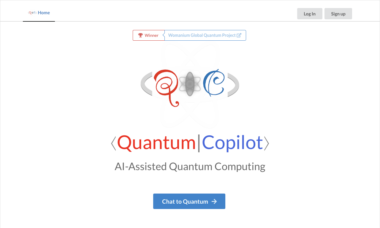 Quantum Copilot — интерфейс