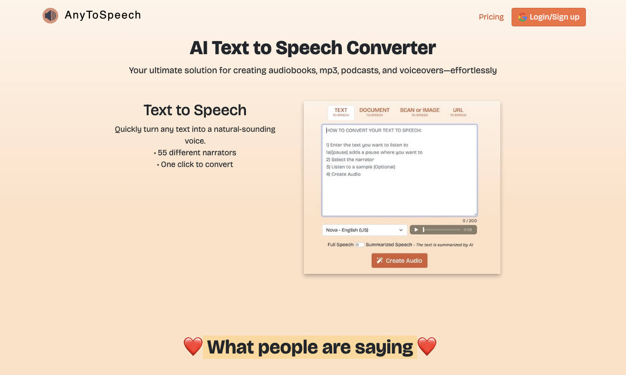AnyToSpeech — превью