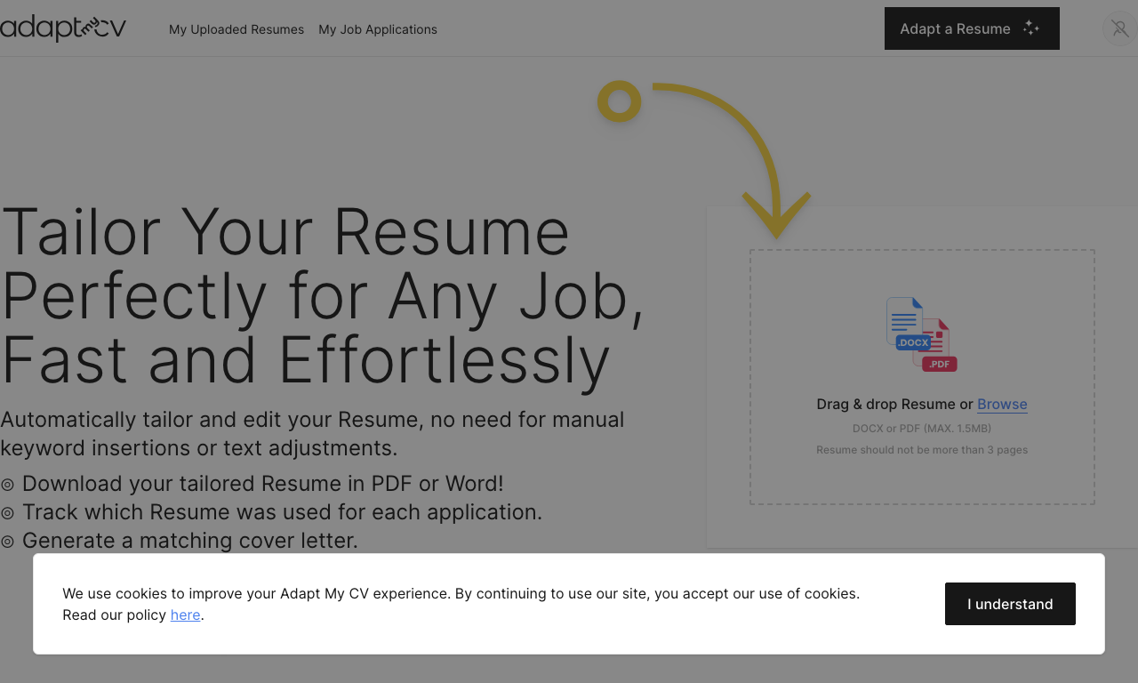 Adapt My CV — превью