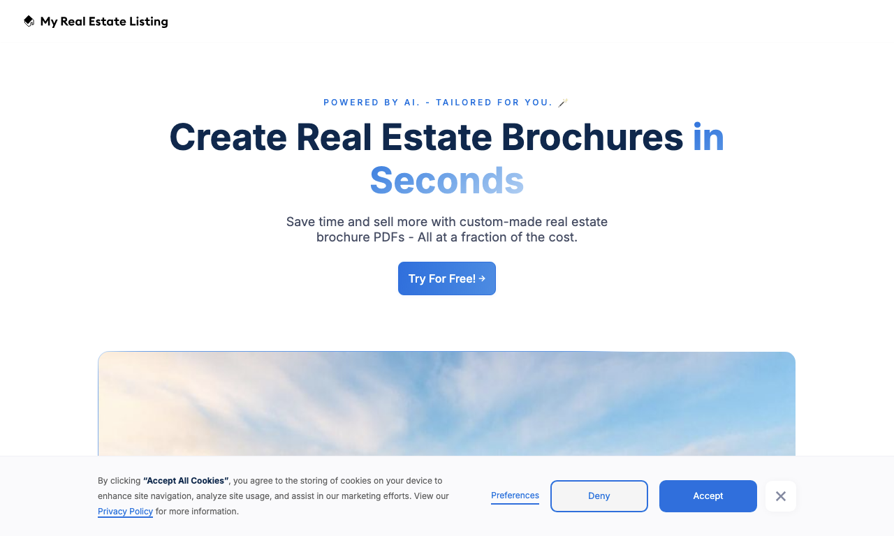 Real Estate Listing — превью