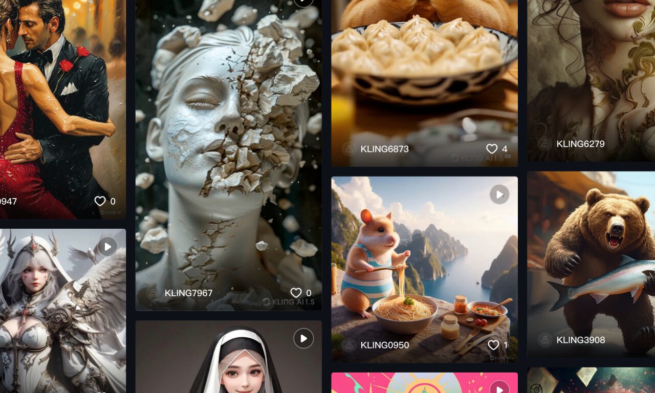 Kling AI — интерфейс