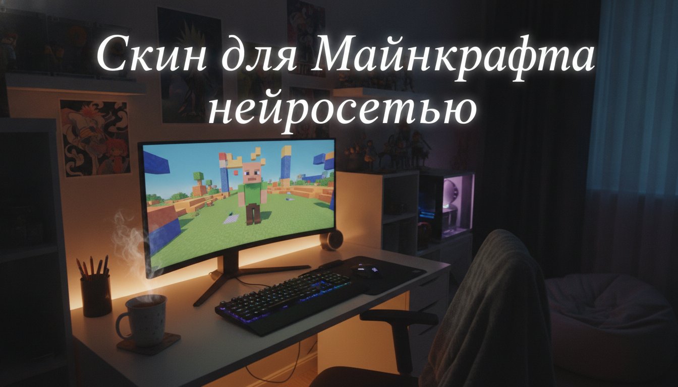 Как сделать скин для Майнкрафта нейросетью бесплатно