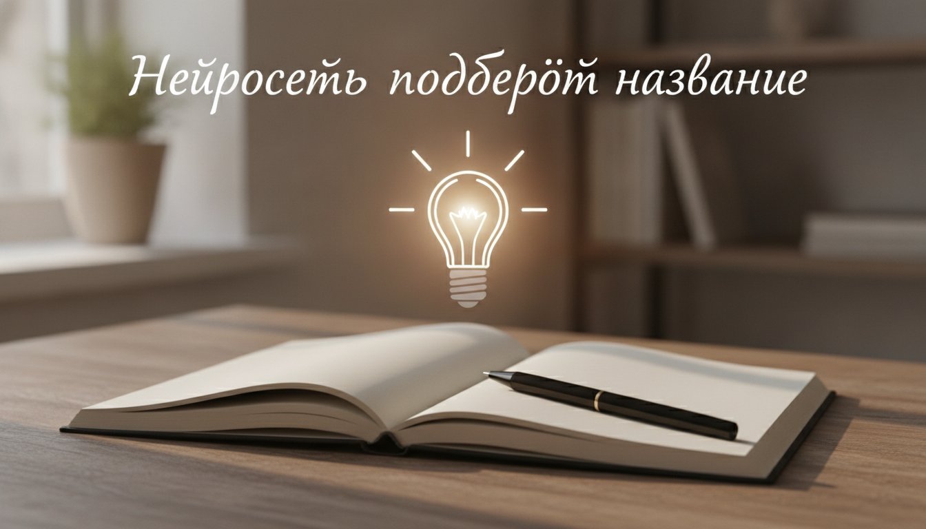 Придумать название нейросетью: генератор нейминга