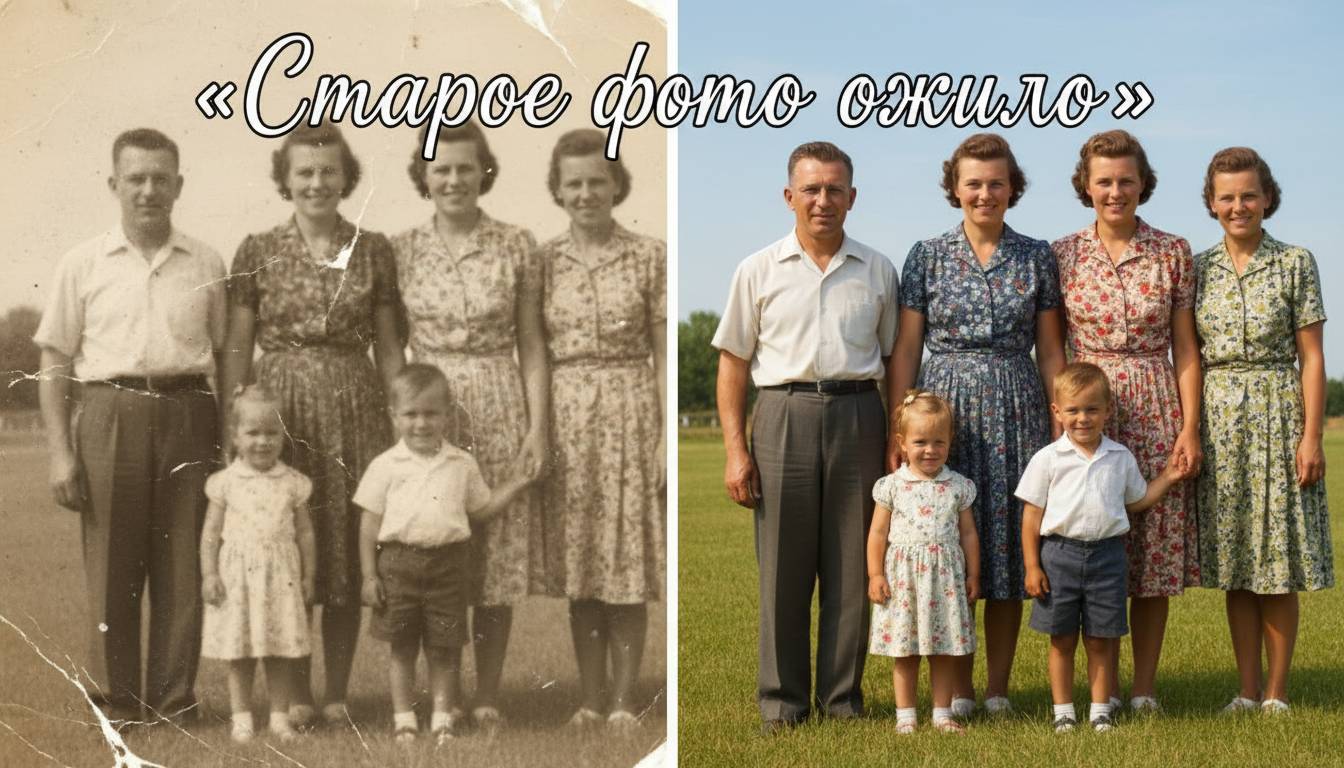 Улучшить качество фото и реставрация старых снимков нейросетью