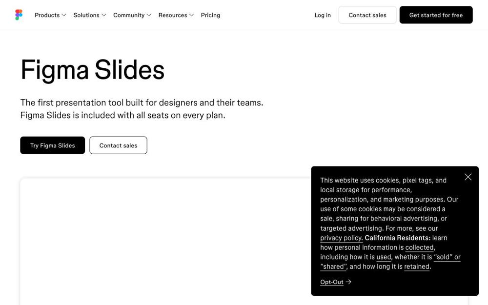 Интерфейс Figma Slides