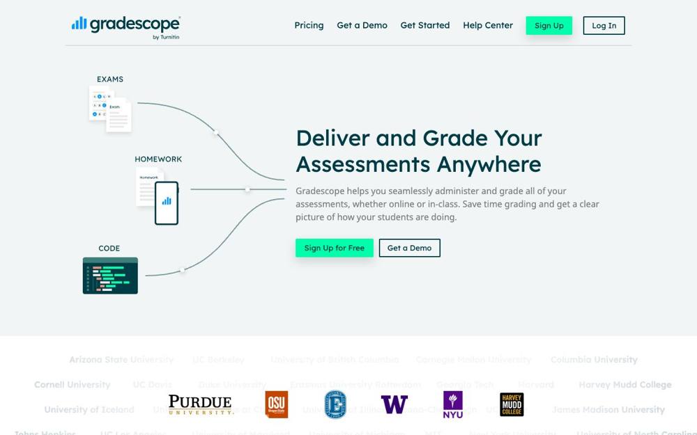 Интерфейс Gradescope