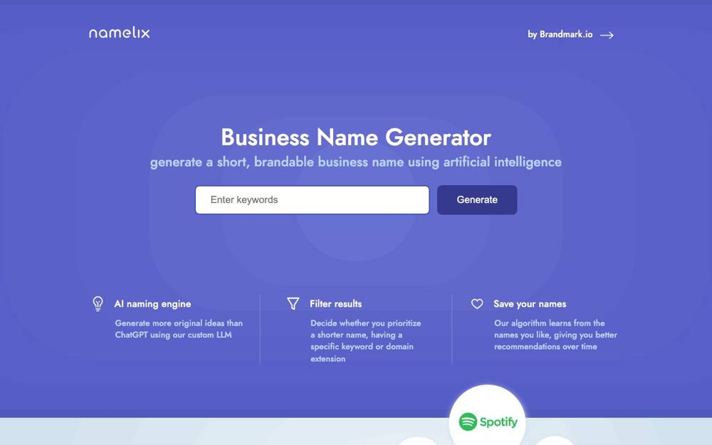 Интерфейс Namelix