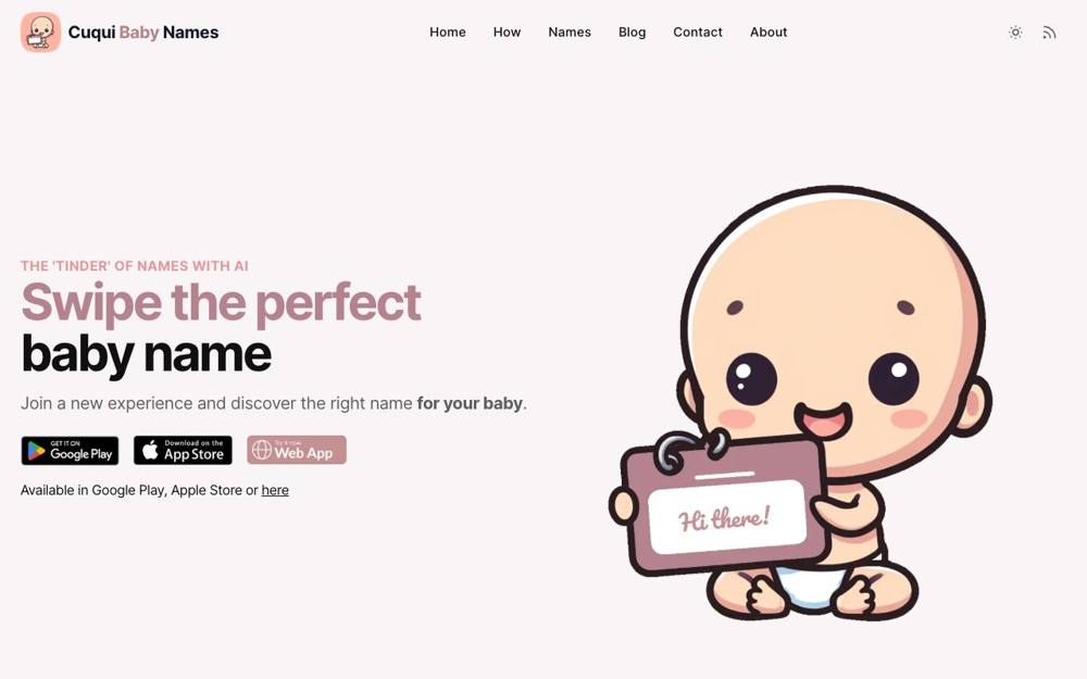 Интерфейс NameWith AI