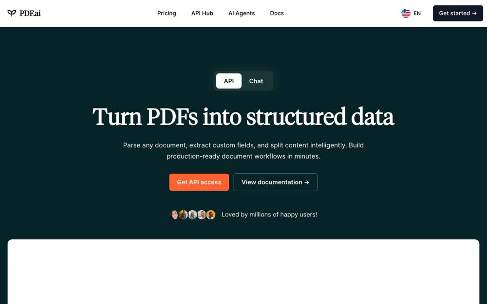 Интерфейс PDF AI