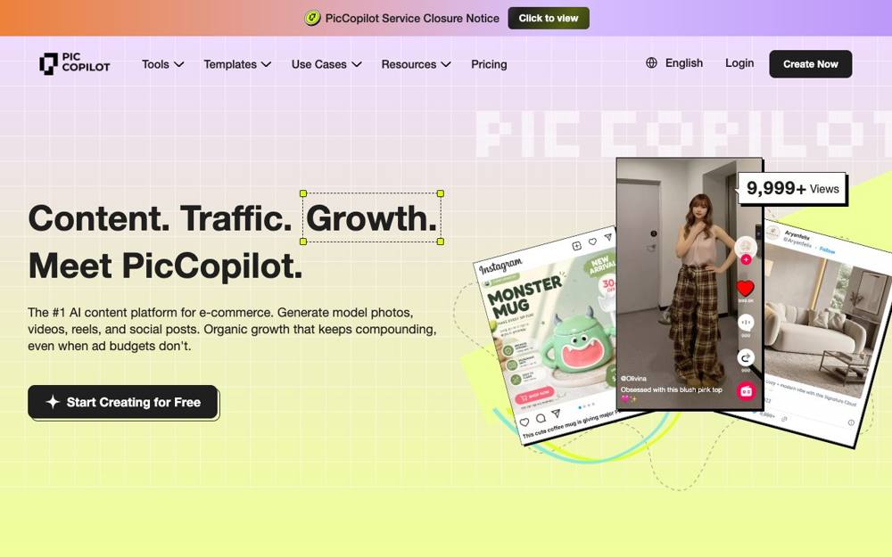 Интерфейс Pic Copilot
