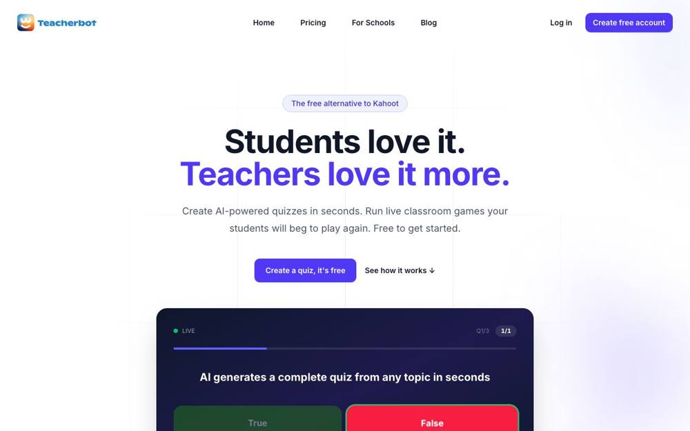 Интерфейс Teacherbot