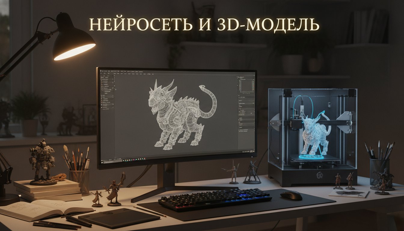 Как создать 3D-модель нейросетью: по тексту, фото и для печати